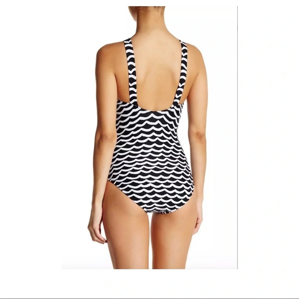 NEW Seafolly Tidal Wave High Neck One‎ Piece Swim
